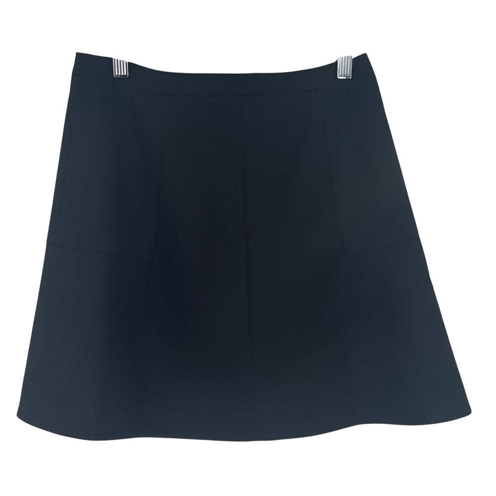 J.Crew A-Line Mini Skirt Womens 0 Black Classic Minimalist Preppy Academia